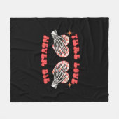 Skeleton Hands Herzdesign Classic Fleecedecke (Vorderseite (Horizontal))