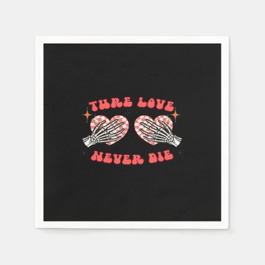 Skeleton Hands Herzdesign Classic Serviette (Vorderseite)