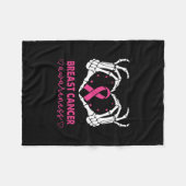 Skeleton Hands Herzmuskel Halloween Brustkrebs Fleecedecke (Vorderseite (Horizontal))