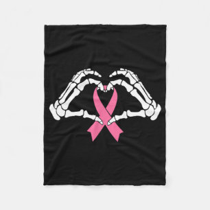 Skeleton Hands Holding Ribbon Halloween Kostüm Ha Fleecedecke