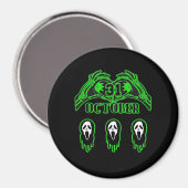 Skeleton Hands Klassisches Design Magnet (Vorderseite/Rückseite)