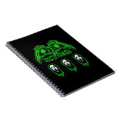 Skeleton Hands Klassisches Design Notizblock (Rechte Seite)