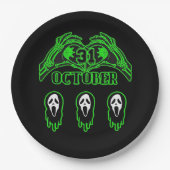 Skeleton Hands Klassisches Design Pappteller (Vorderseite)