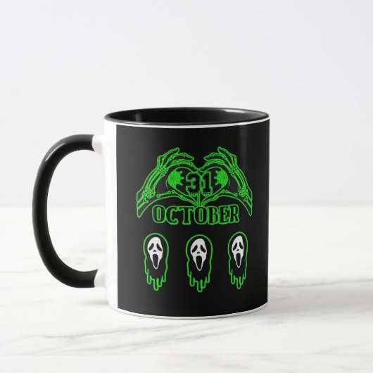 Skeleton Hands Klassisches Design Tasse (Links)