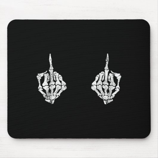 Skeleton Hands On S Funny Soky Halloween Costume Mousepad (Vorne)