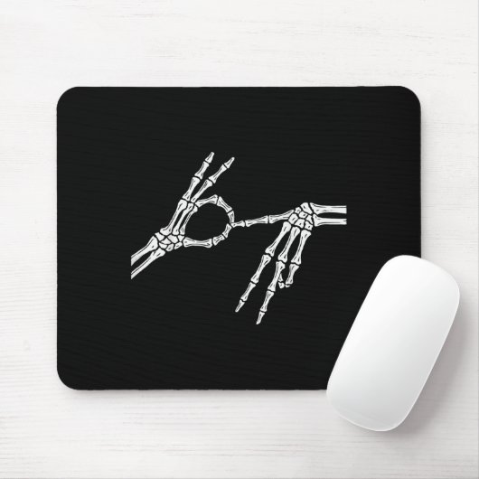 Skeleton Hands Six Seven 6 7 Halloween Costume Men Mousepad (Mit Mouse)