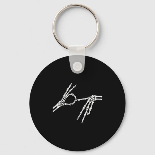 Skeleton Hands Six Seven 6 7 Halloween Costume Men Schlüsselanhänger (Vorderseite)