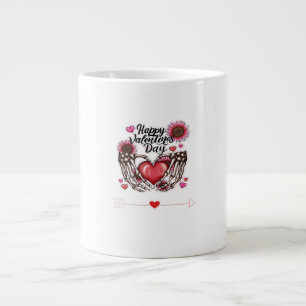 Skeleton Hands Valentinstag Classic Jumbo-Tasse