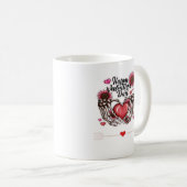 Skeleton Hands Valentinstag Classic Kaffeetasse (VorderseiteRechts)