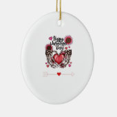 Skeleton Hands Valentinstag Classic Keramik Ornament (Rechts)