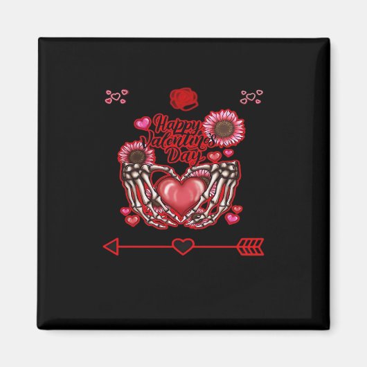 Skeleton Hands Valentinstag Classic Magnet (Vorne)