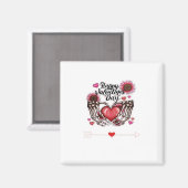 Skeleton Hands Valentinstag Classic Magnet (Vorderseite/Rückseite)
