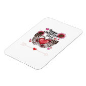 Skeleton Hands Valentinstag Classic Magnet (Linke Seite)
