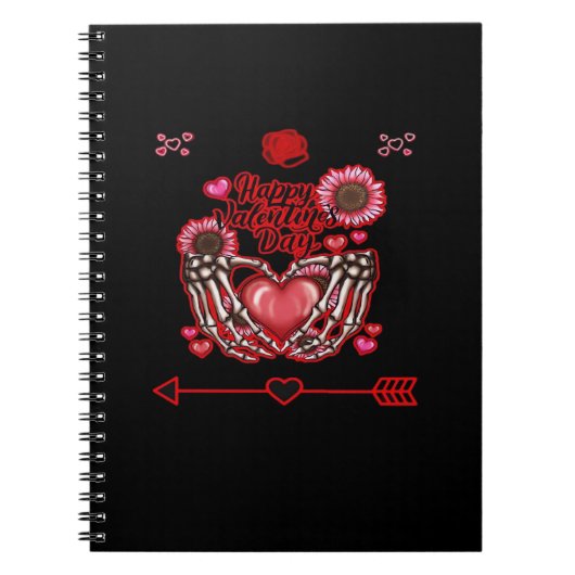 Skeleton Hands Valentinstag Classic Notizblock (Vorderseite)