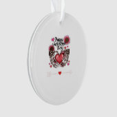Skeleton Hands Valentinstag Classic Ornament (Vorderseite)