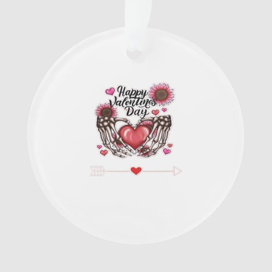 Skeleton Hands Valentinstag Classic Ornament (Vorderseite)