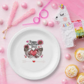 Skeleton Hands Valentinstag Classic Pappteller (Party)