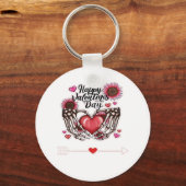 Skeleton Hands Valentinstag Classic Schlüsselanhänger (Vorderseite)