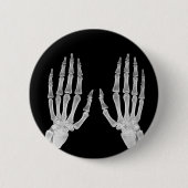 Skeleton Hands Xray Picture Human Anatomy Foto Button (Vorderseite)