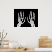 Skeleton Hands Xray Picture Human Anatomy Foto Poster (Küche)