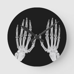 Skeleton Hands Xray Picture Human Anatomy photo Runde Wanduhr