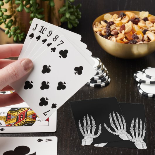 Skeleton Hands Xray Picture Human Anatomy photo Spielkarten (In Situ)