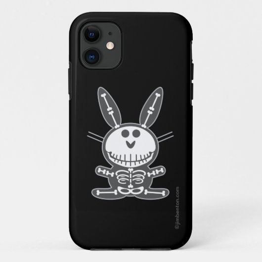 Skeleton Häschen Case-Mate iPhone Hülle (Rückseite)