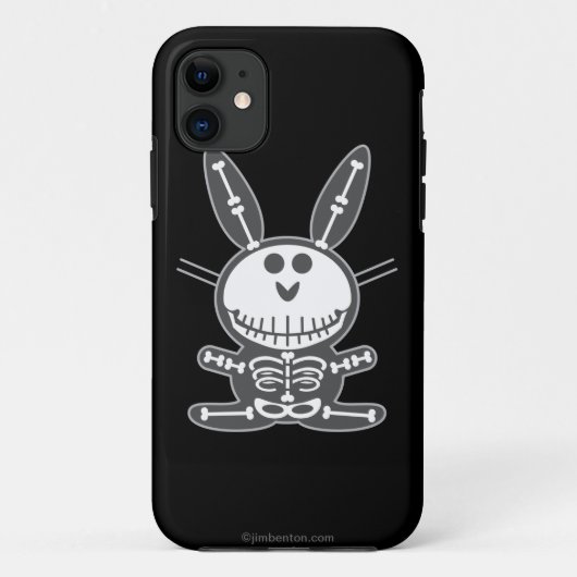 Skeleton Häschen Case-Mate iPhone Hülle (Rückseite)