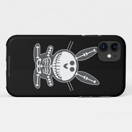Skeleton Häschen Case-Mate iPhone Hülle (Rückseite (Horizontal))
