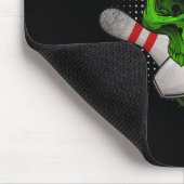 Skeleton Head Skull Bowling Ll und Buttone Happy H Mousepad (Ecke)