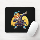 Skeleton Headless Pumpkin Dab Dance Boys Halloween Mousepad (Mit Mouse)