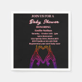 Skeleton Heart Baby Dusche Serviette (Vorderseite)