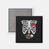 Skeleton Heart Halloween Kostüme von Magnet (Vorderseite/Rückseite)