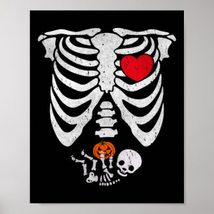 Skeleton Heart Halloween Kostüme von Poster
