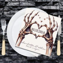 Skeleton Heart Hand Wedding Empfang
