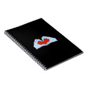 Skeleton Heart Hands Classic & Basic Halloween Notizblock (Rechte Seite)
