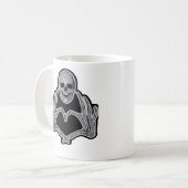 Skeleton Heart Hands Classic Kaffeetasse (Vorderseite Links)