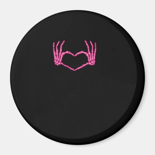Skeleton Heart Hands Classic Magnet (Vorne)