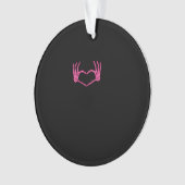 Skeleton Heart Hands Classic Ornament (Vorderseite)