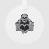 Skeleton Heart Hands Classic Ornament (Vorderseite)