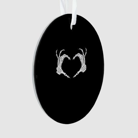Skeleton Heart Hands Classic Ornament (Vorderseite)