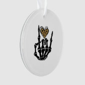 Skeleton Heart Hands Classic Ornament (Vorderseite)