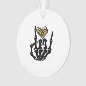 Skeleton Heart Hands Classic Ornament (Vorderseite)