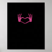 Skeleton Heart Hands Classic Poster (Vorne)