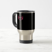 Skeleton Heart Hands Classic Reisebecher (Vorderseite Links)