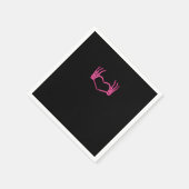 Skeleton Heart Hands Classic Serviette (Ecke)