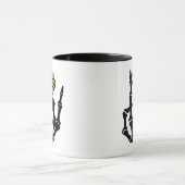 Skeleton Heart Hands Classic Tasse (Zentrum)