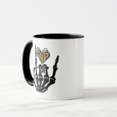 Skeleton Heart Hands Classic Tasse (Vorderseite Links)