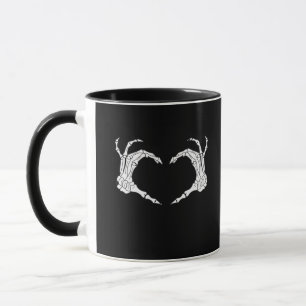 Skeleton Heart Hands Classic Tasse