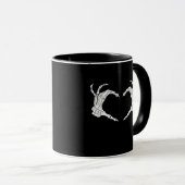 Skeleton Heart Hands Classic Tasse (VorderseiteRechts)